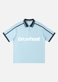 Avalon Sky Blue Contrast-Piping Polo Shirt