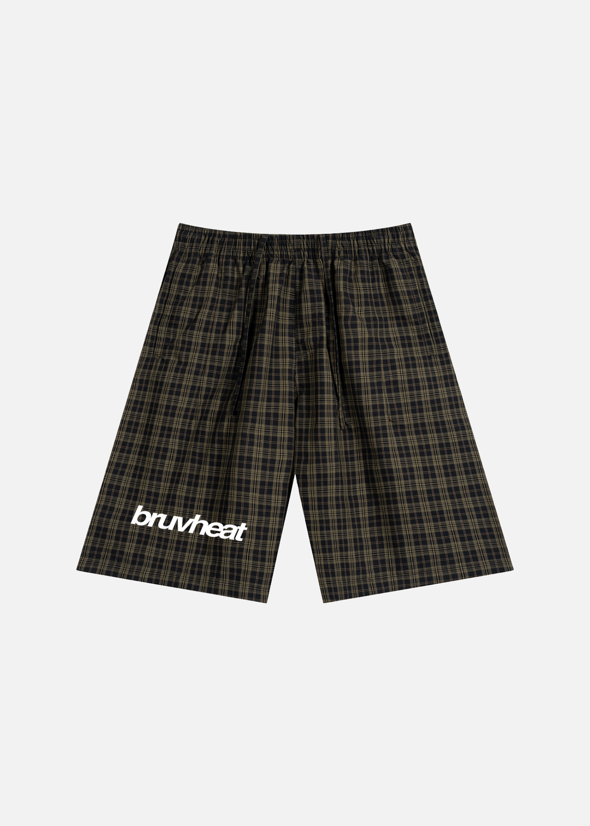 Dakota Black Plaid Wide-Leg Shorts
