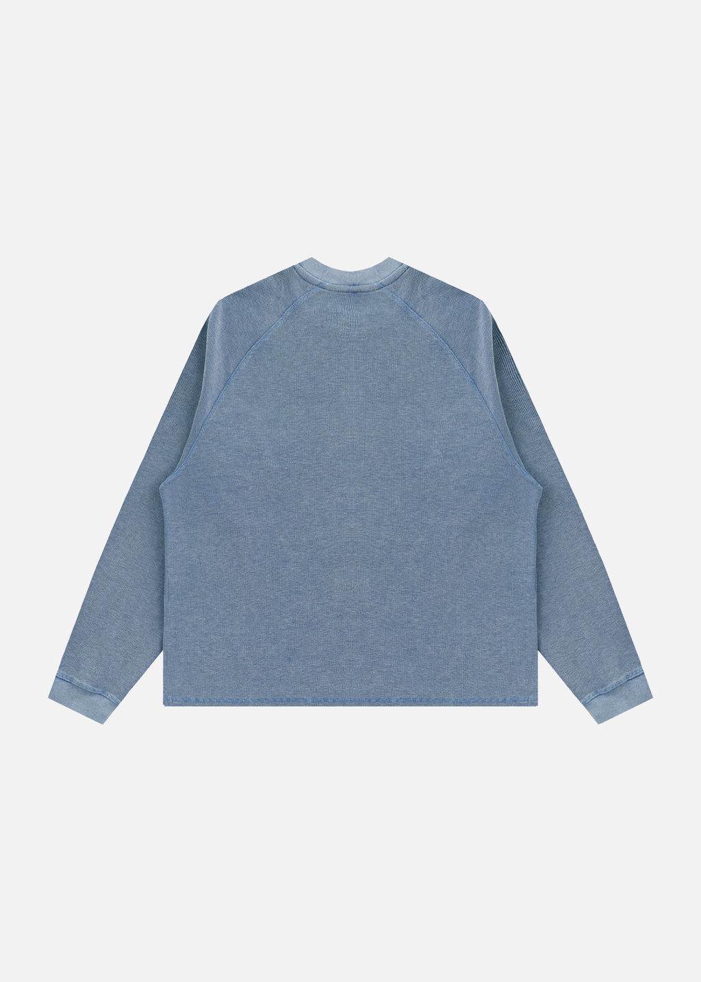 Saratoga Vintage Wash Blue Boxy Waffle T-Shirt