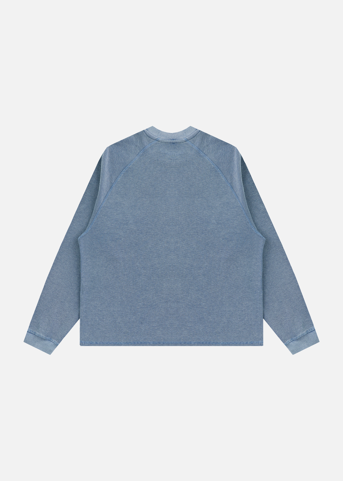 Saratoga Vintage Wash Blue Boxy Waffle T-Shirt