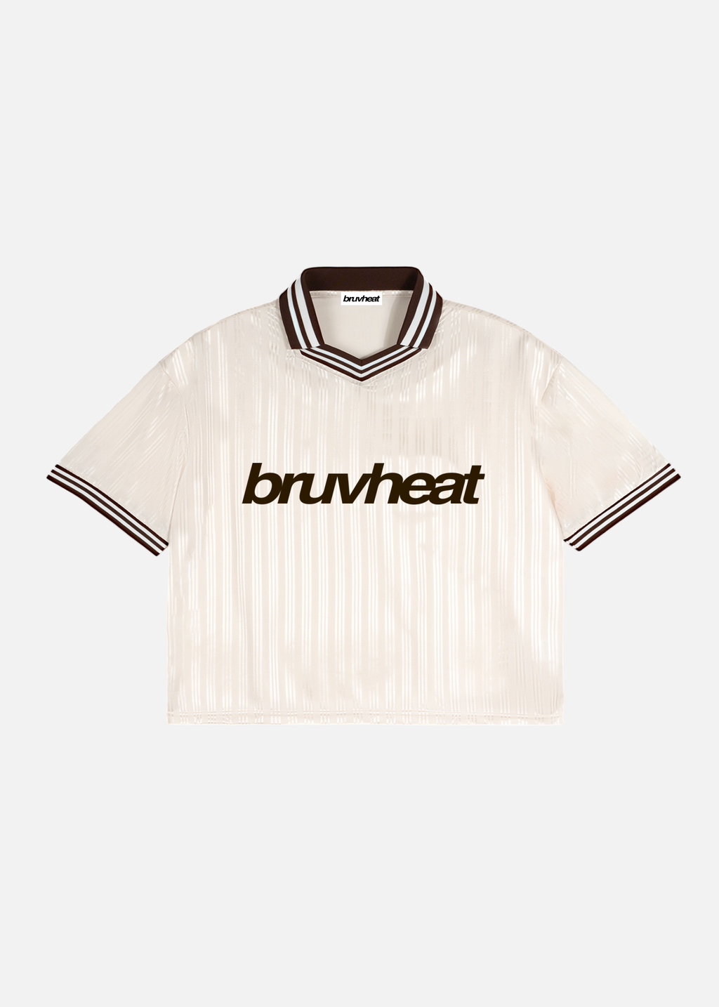 Sawyer Apricot Contrast-Stripe Oversized Polo T-Shirt