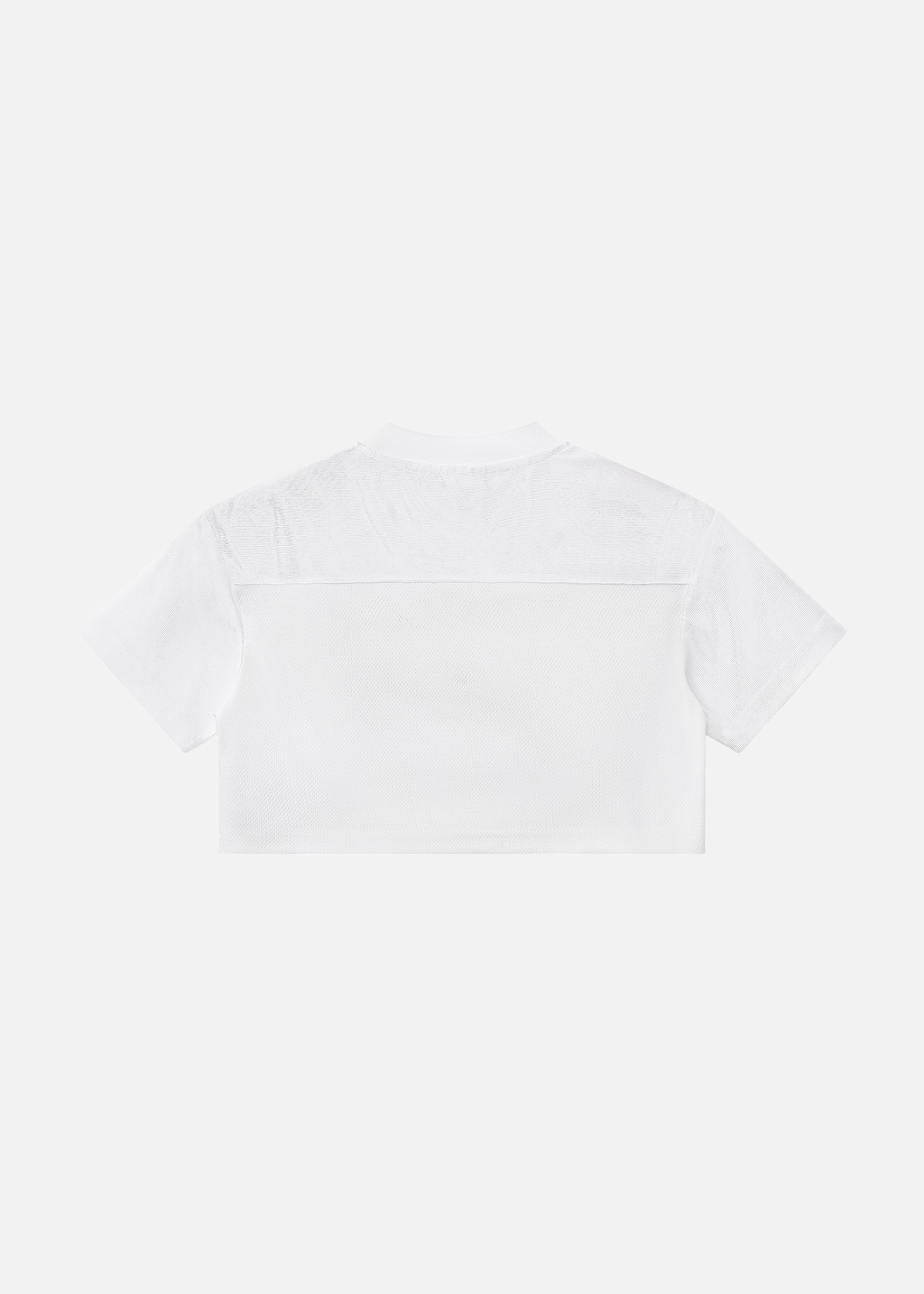 Solana White Paneled V-Neck Cropped Soccer Jersey
