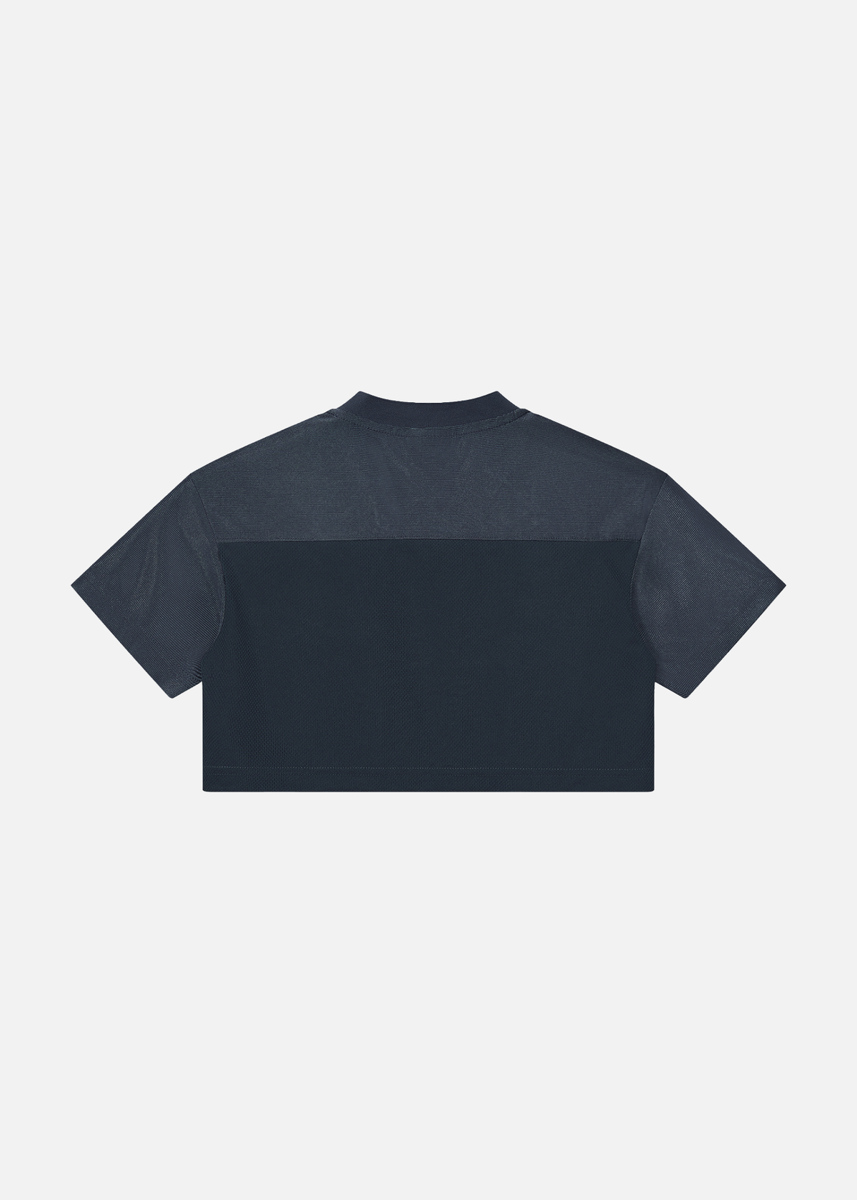 Solana Grey Blue Paneled V-Neck Cropped Soccer Jersey