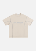 Mercer Apricot Contrast-Stitched Cotton T-Shirt