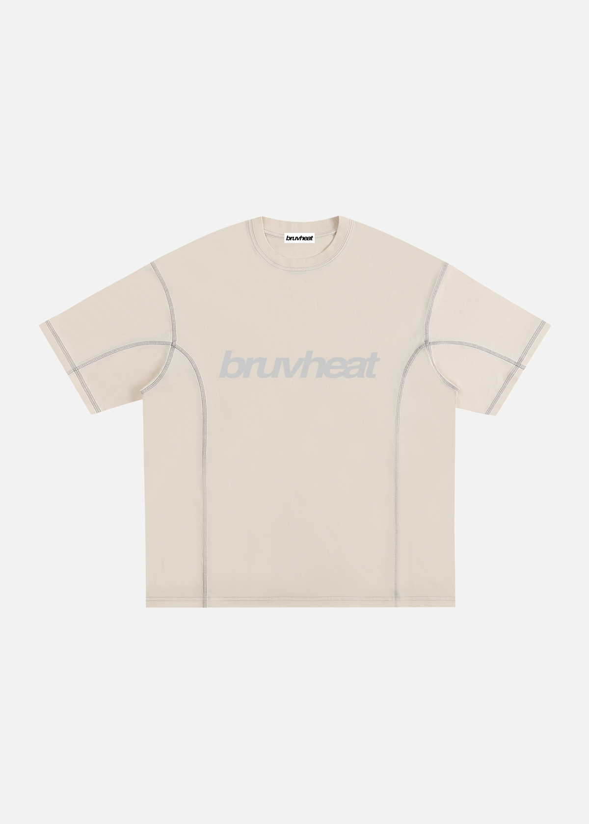 Mercer Apricot Contrast-Stitched Cotton T-Shirt