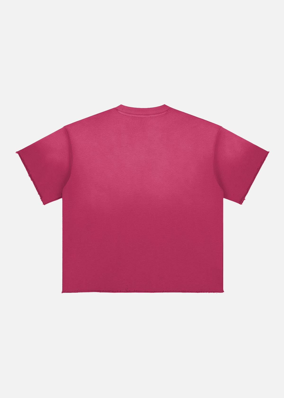 Rival Sunfade Rose Red Raw-Edge T-Shirt