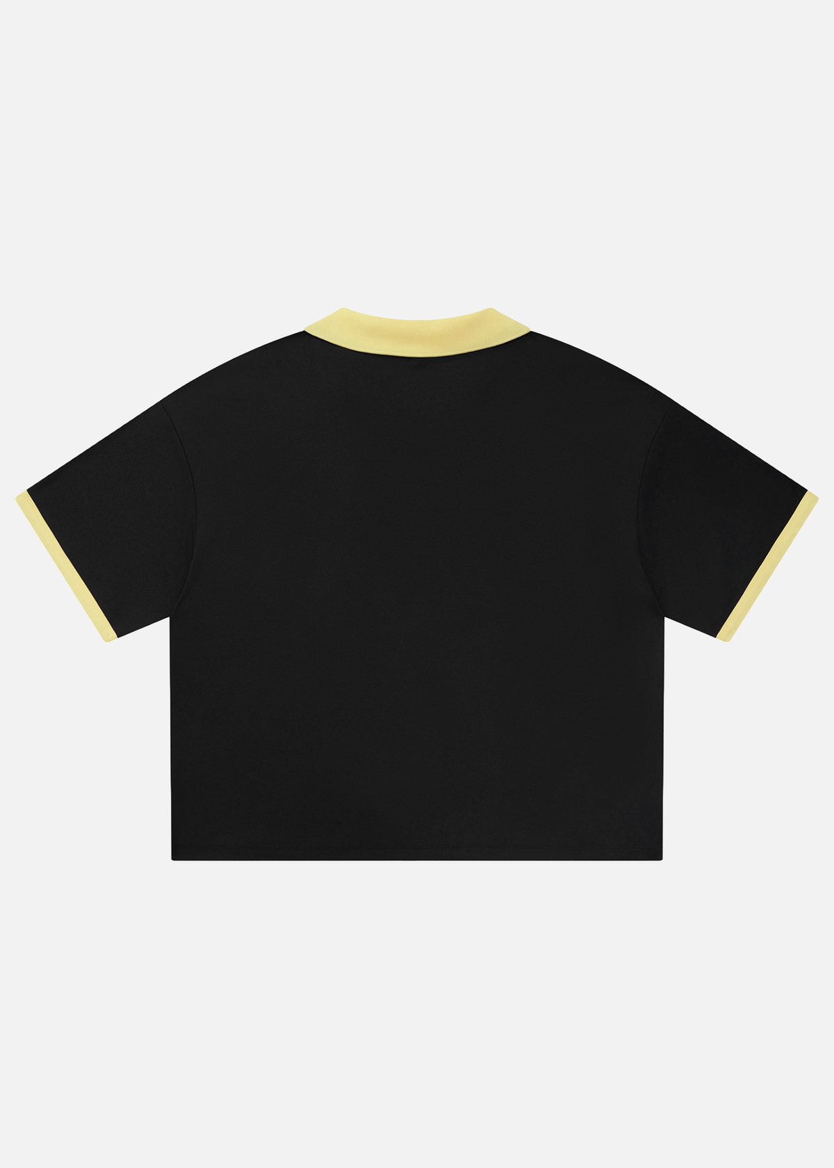 Rider Black Collared-Piping Boxy Soccer Jersey