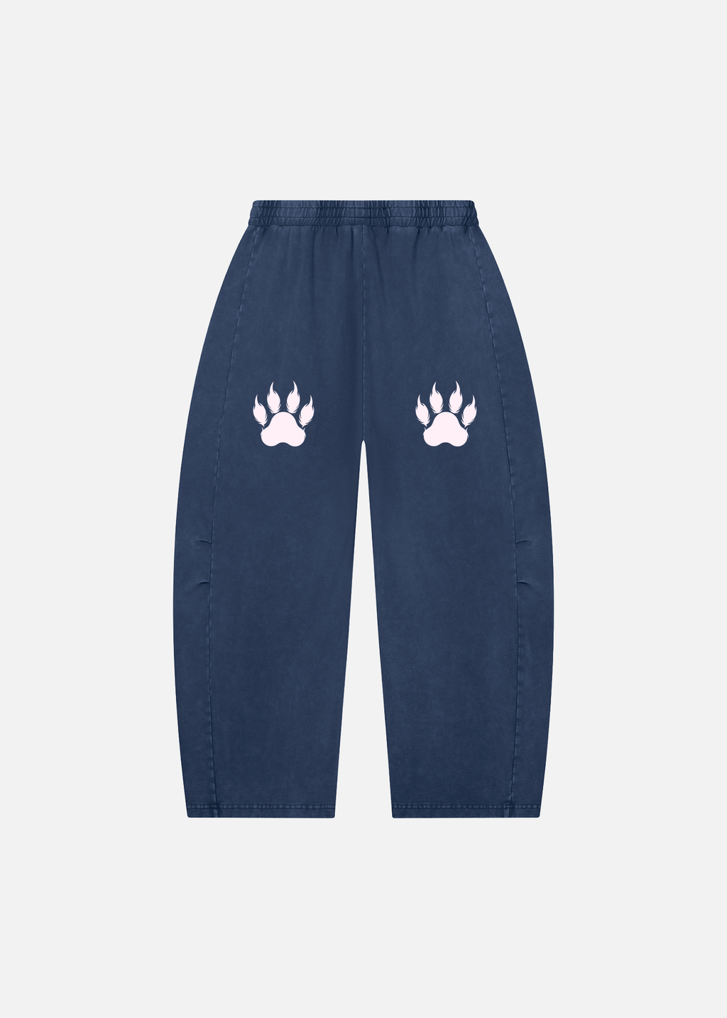 Tahoe Mineral Wash Blue Barrel-Leg Pants