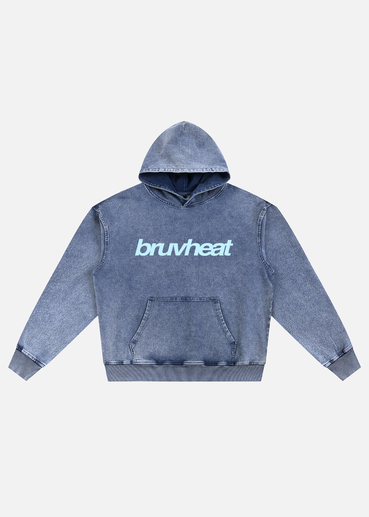 Alpine Snow Wash Light Blue Oversized Hoodie