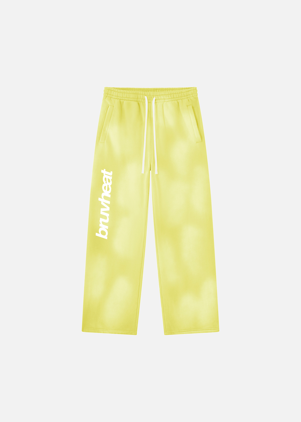 Stryker Sunfade Yellow Wide-Leg Fleece Sweatpants
