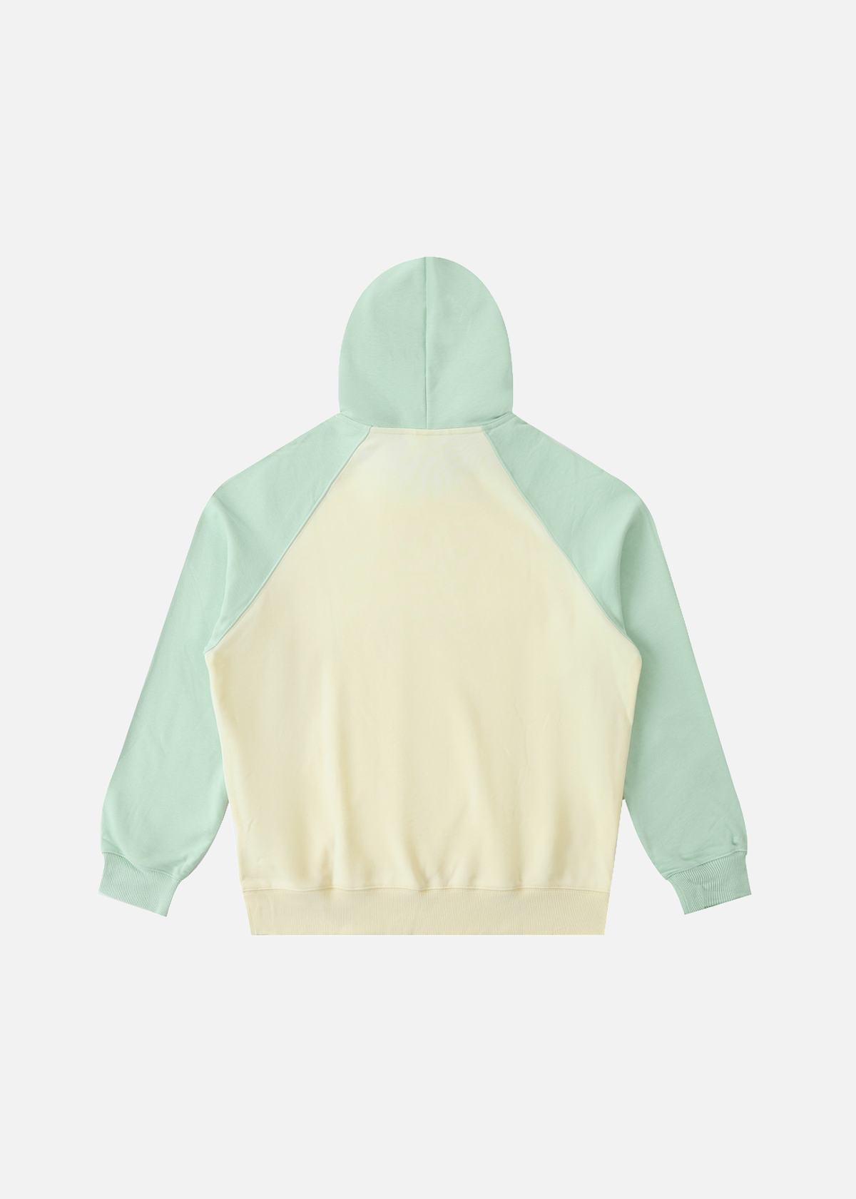 Malibu Apricot & Green Raglan Hoodie