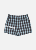 Hudson Brown & Blue Plaid Loose-Fit Shorts