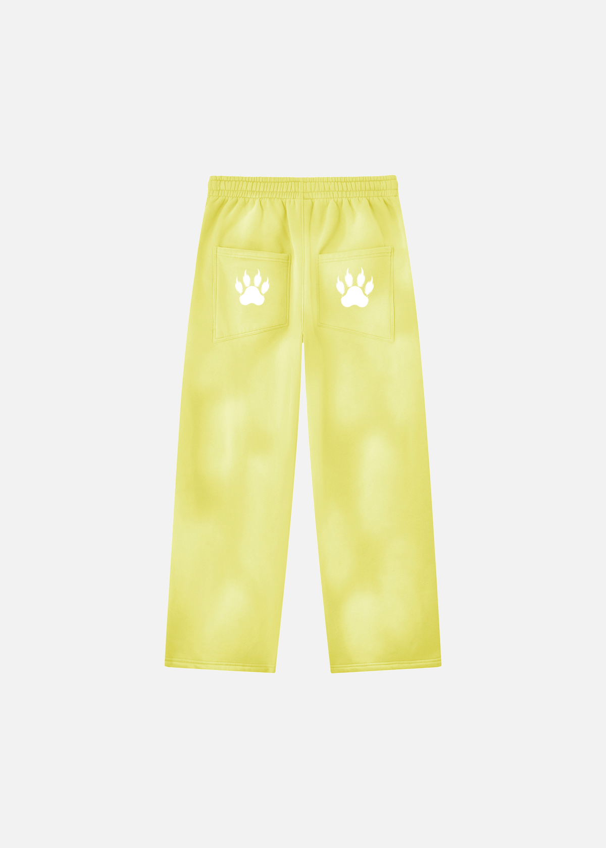 Stryker Sunfade Yellow Wide-Leg Fleece Sweatpants