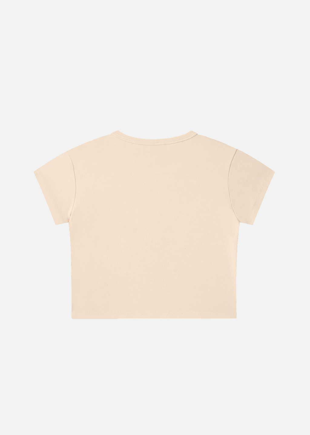 Aurora Snow Washed Khaki Drop-Shoulder Crop T-Shirt