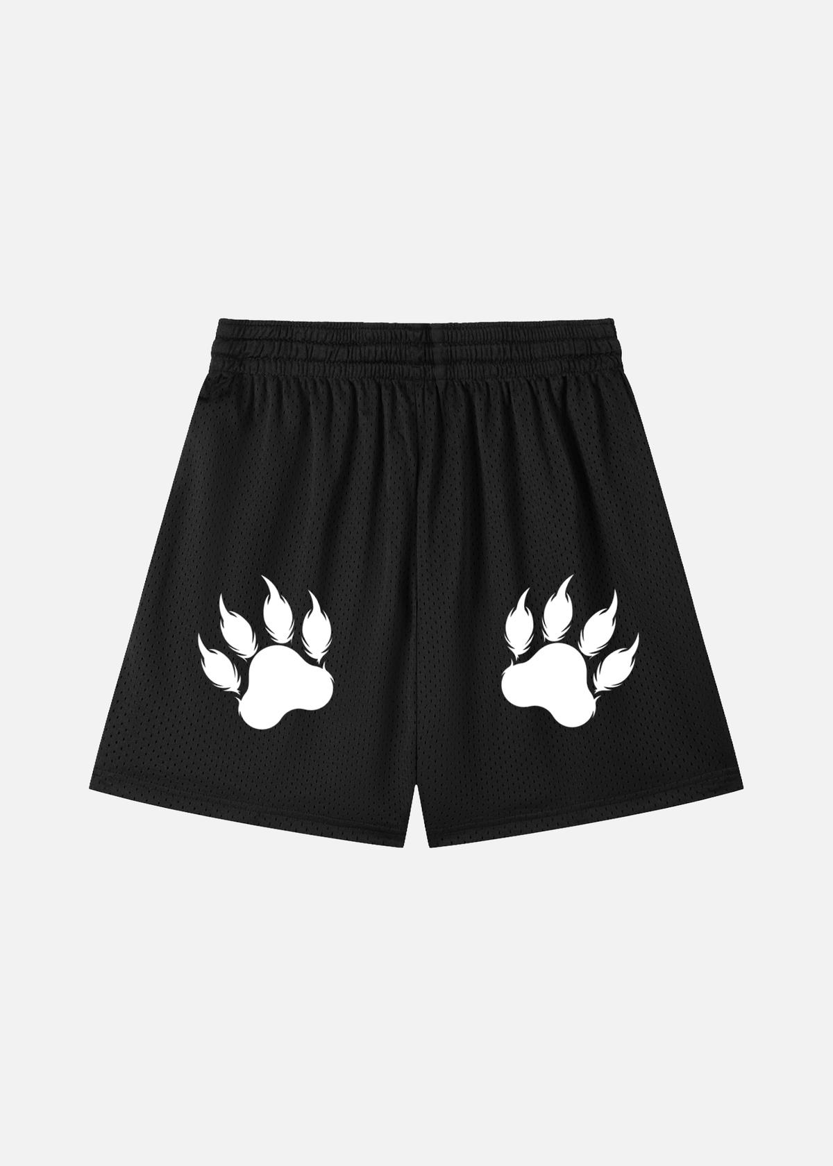 Brody Black Mesh Drawstring Shorts