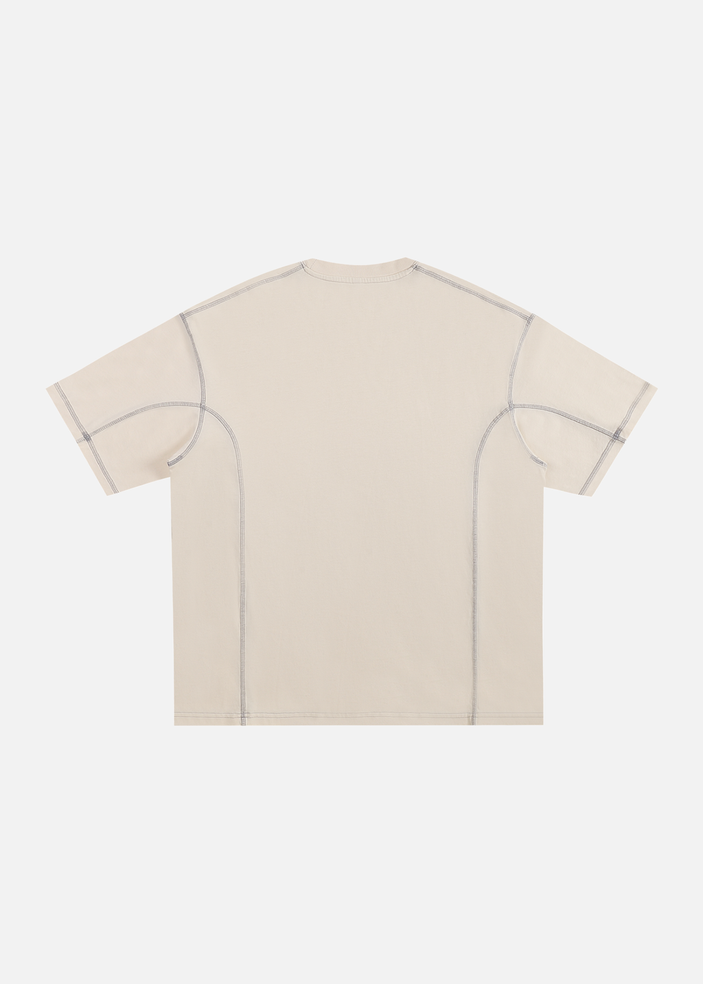 Mercer Apricot Contrast-Stitched Cotton T-Shirt