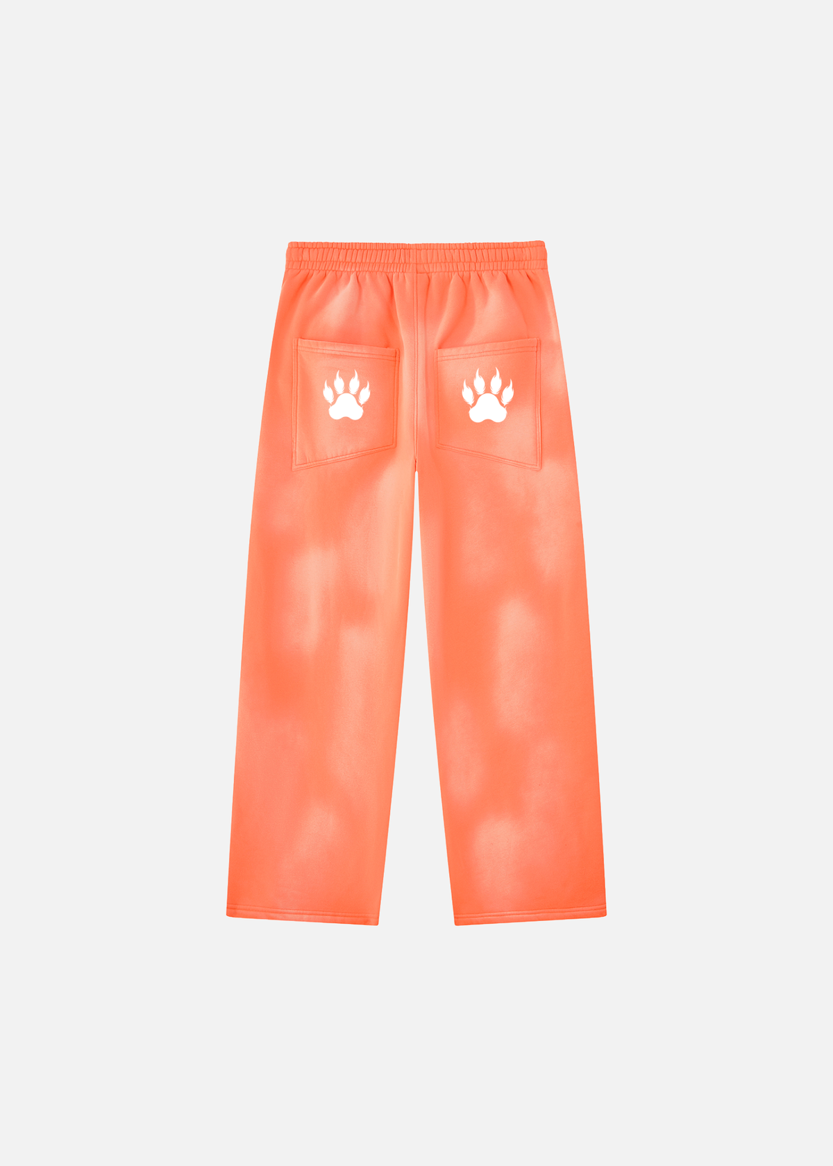 Stryker Sunfade Orange Wide-Leg Fleece Sweatpants