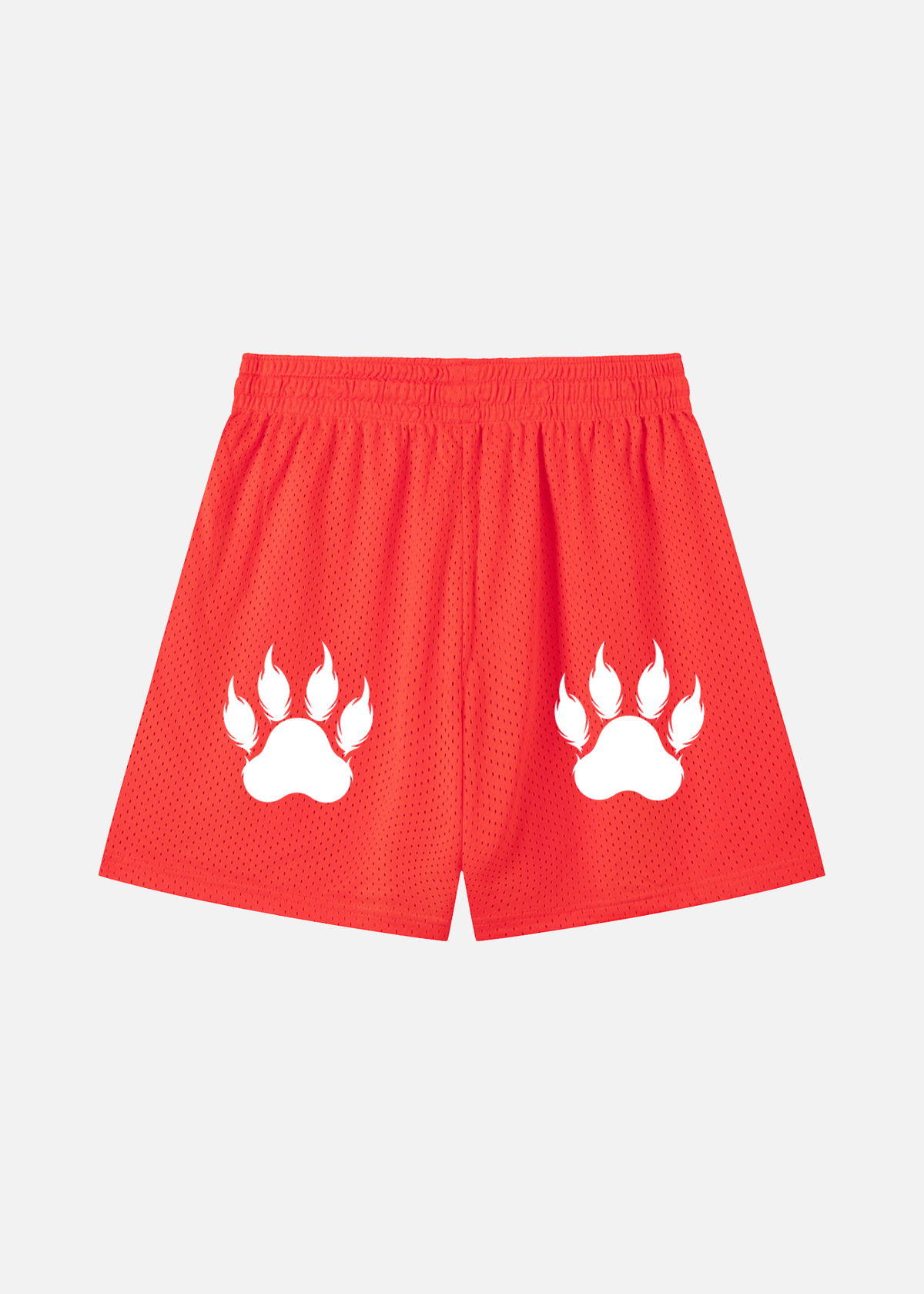 Brody Orange Mesh Drawstring Shorts