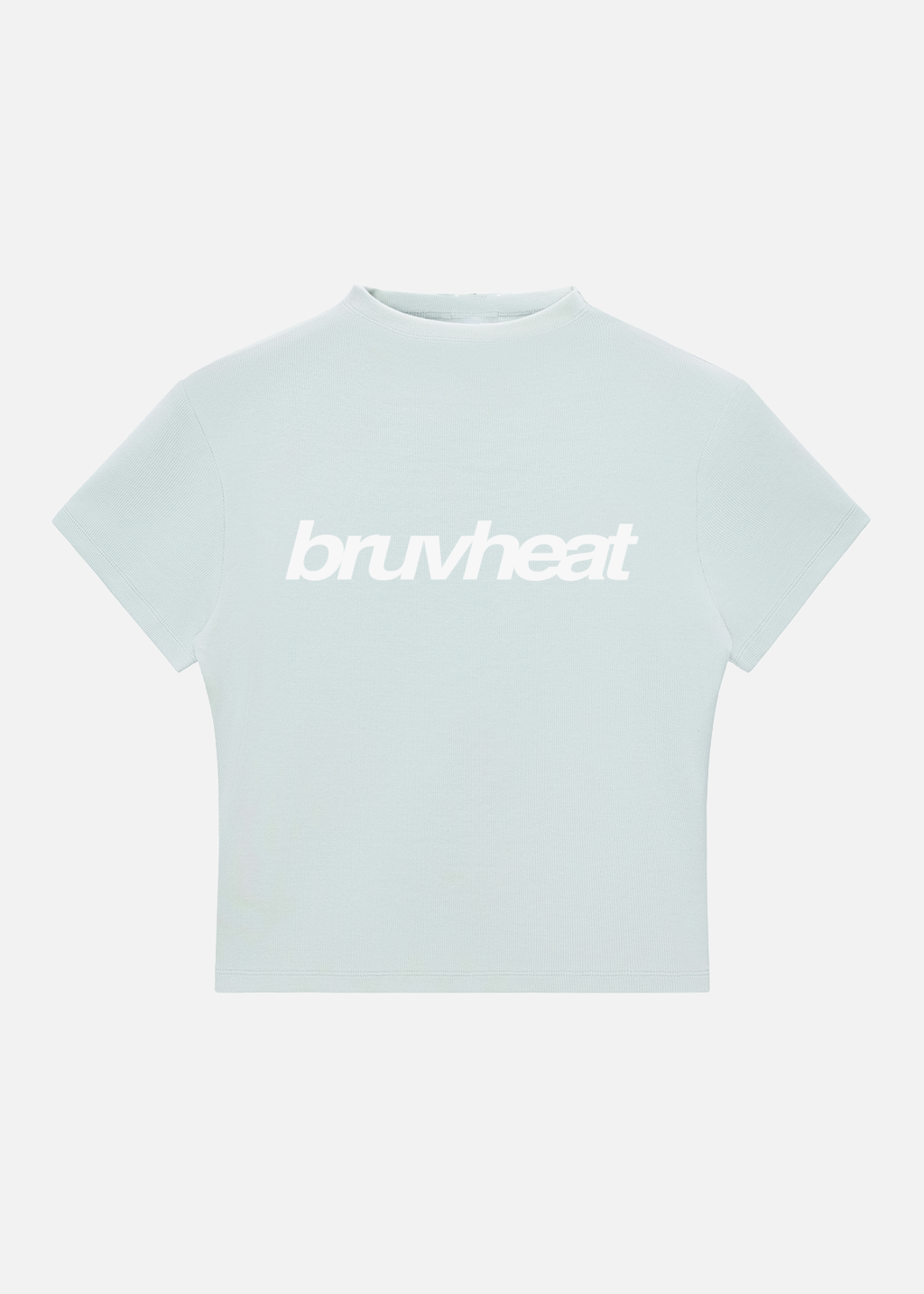 Oasis Water Blue Slim-Fit Mock-Neck T-Shirt