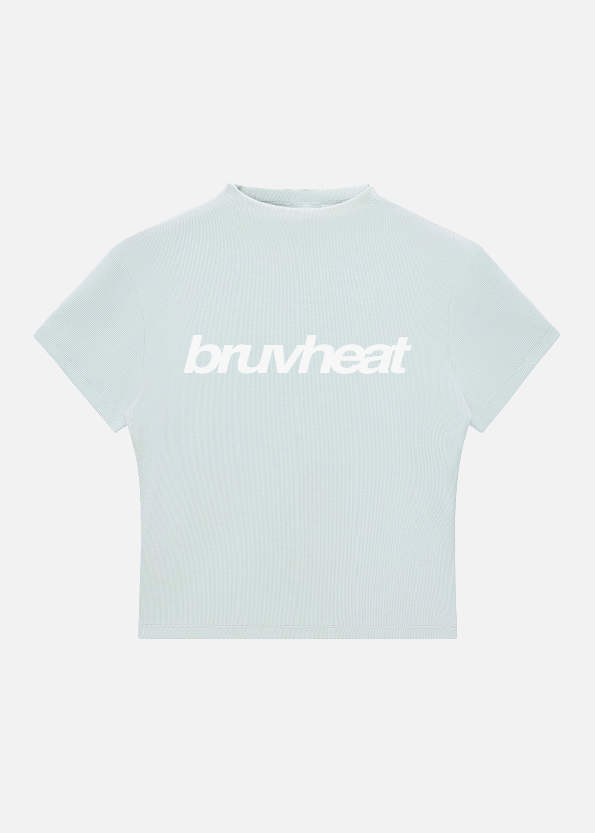 Oasis Water Blue Slim-Fit Mock-Neck T-Shirt