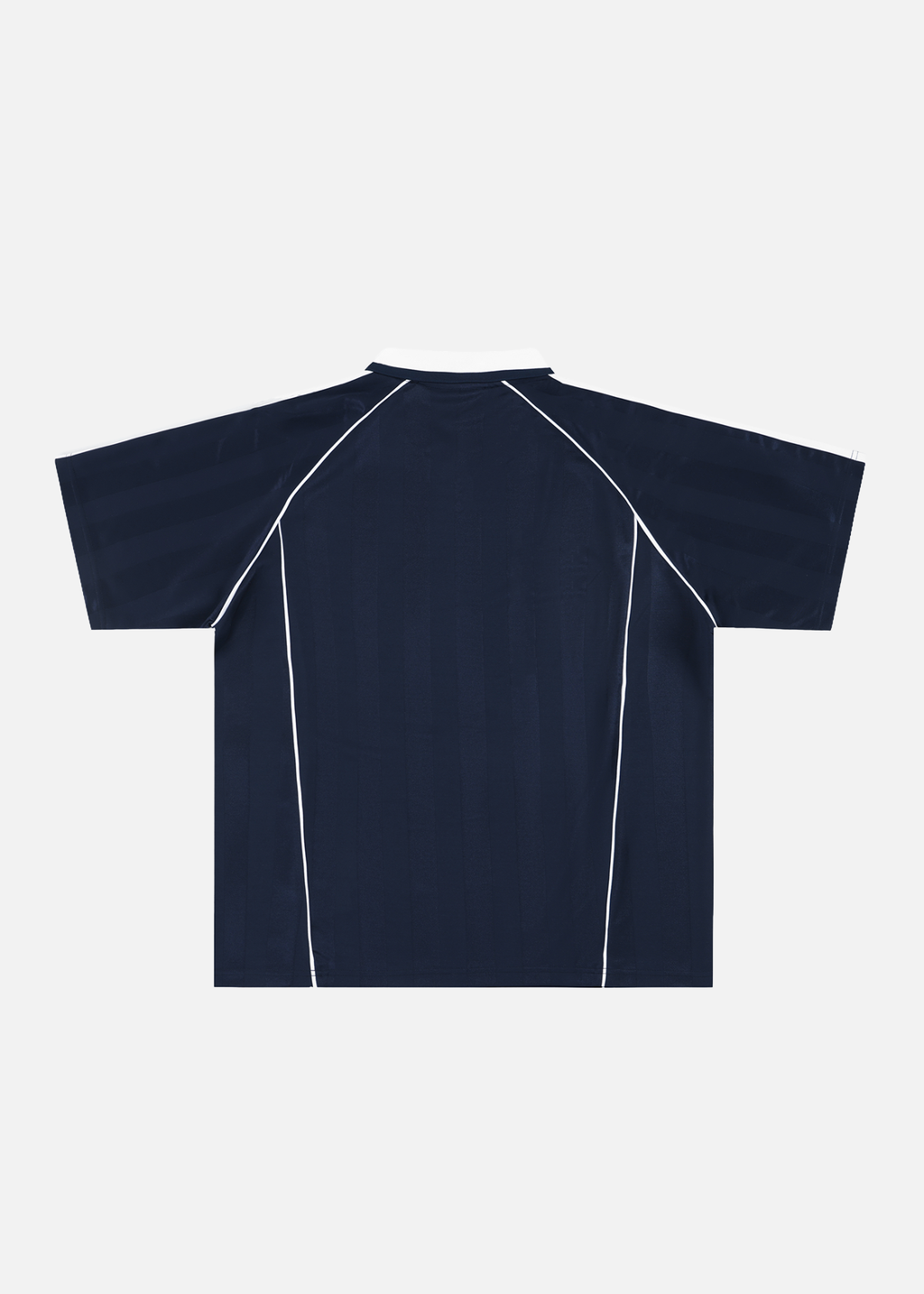 Cooper Navy & White Striped Collared Soccer Jersey
