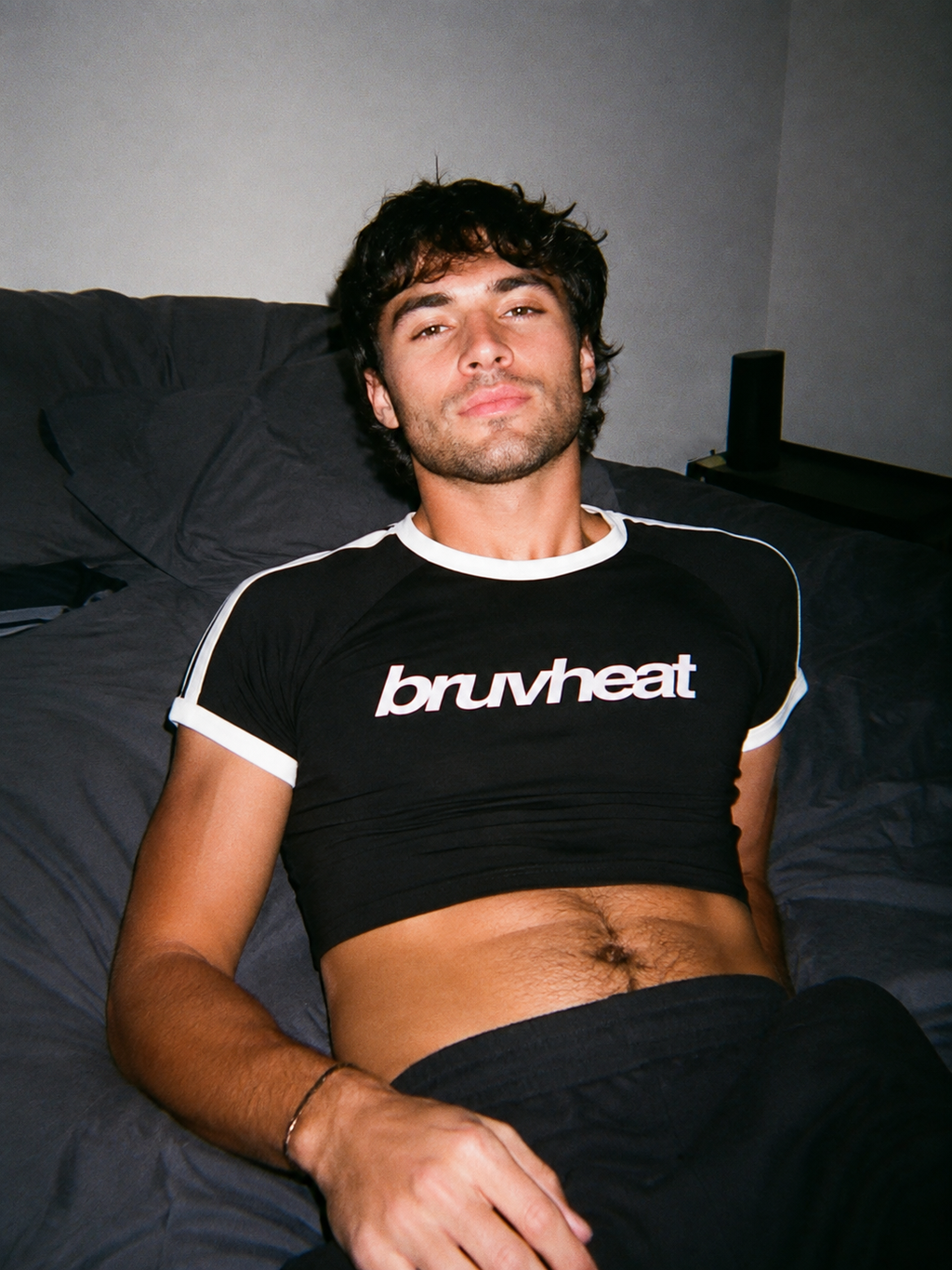 Maybe Black Raglan Crop T-Shirt