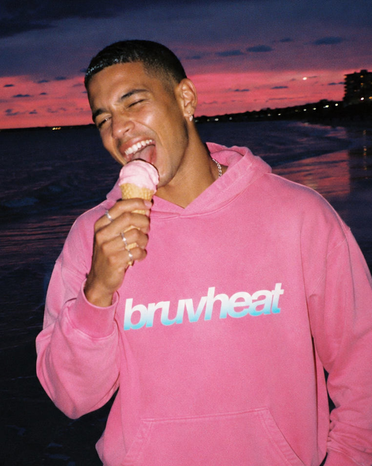Aspen Heavyweight Sunfade Pink Oversized Hoodie