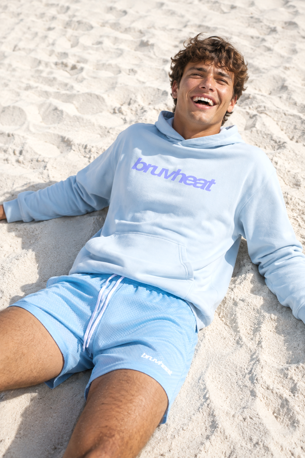 Weston Blue Heavyweight Boxy Drop-Shoulder Hoodie
