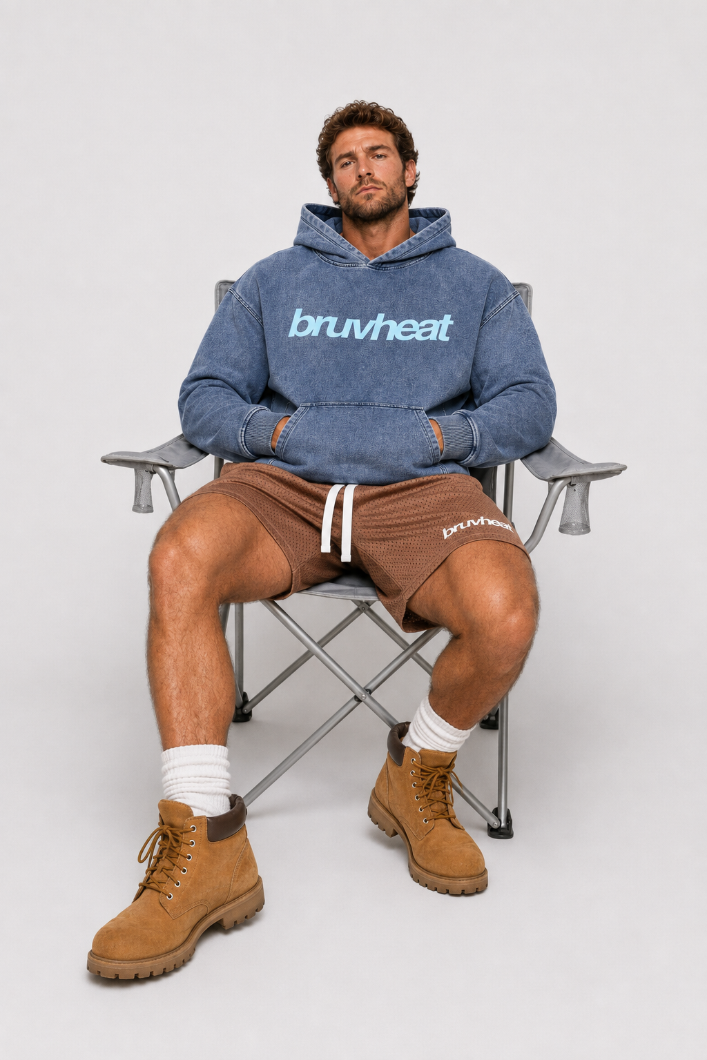 Brody Brown Mesh Drawstring Shorts