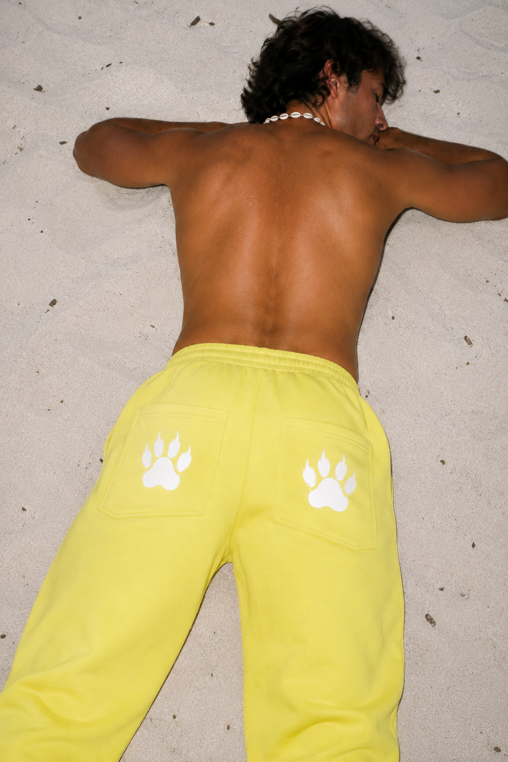Stryker Sunfade Yellow Wide-Leg Fleece Sweatpants