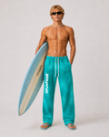Stryker Sunfade Teal Wide-Leg Fleece Sweatpants