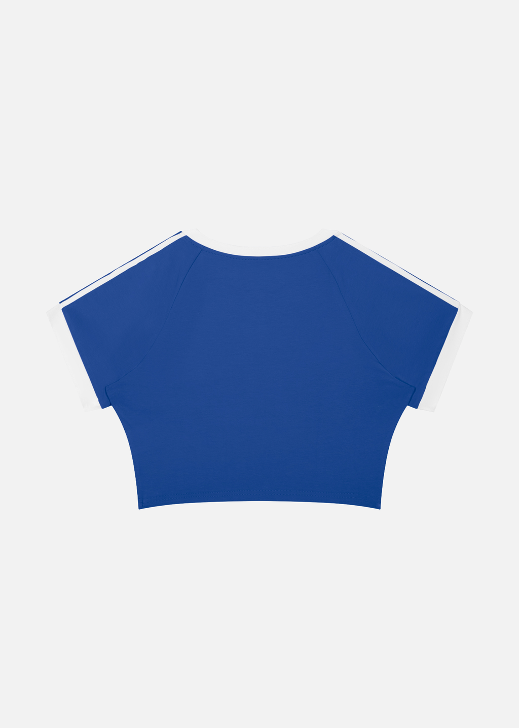 Maybe Colourful Blue Raglan Crop T-Shirt