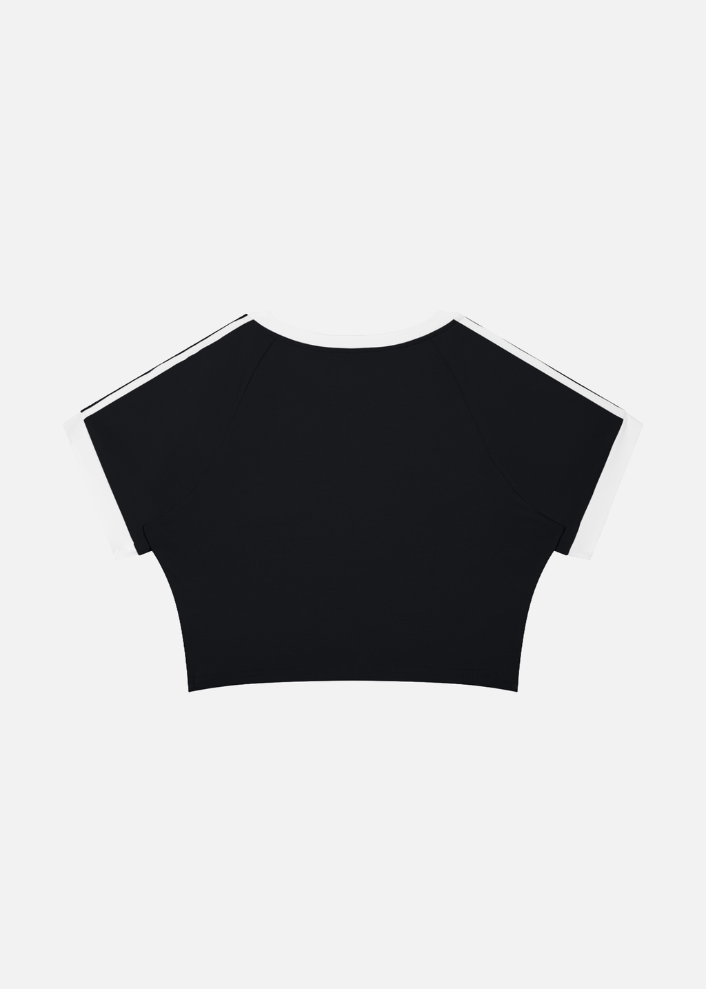 Maybe Black Raglan Crop T-Shirt