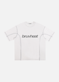 Mercer White Contrast-Stitched Cotton T-Shirt