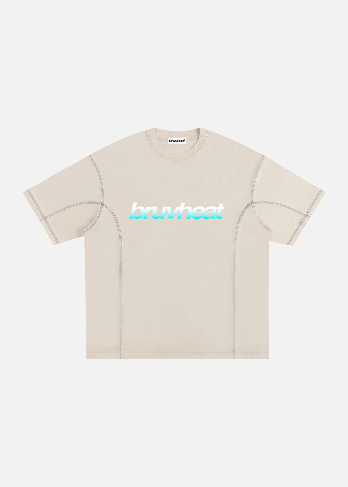 Mercer Apricot Contrast-Stitched Cotton T-Shirt