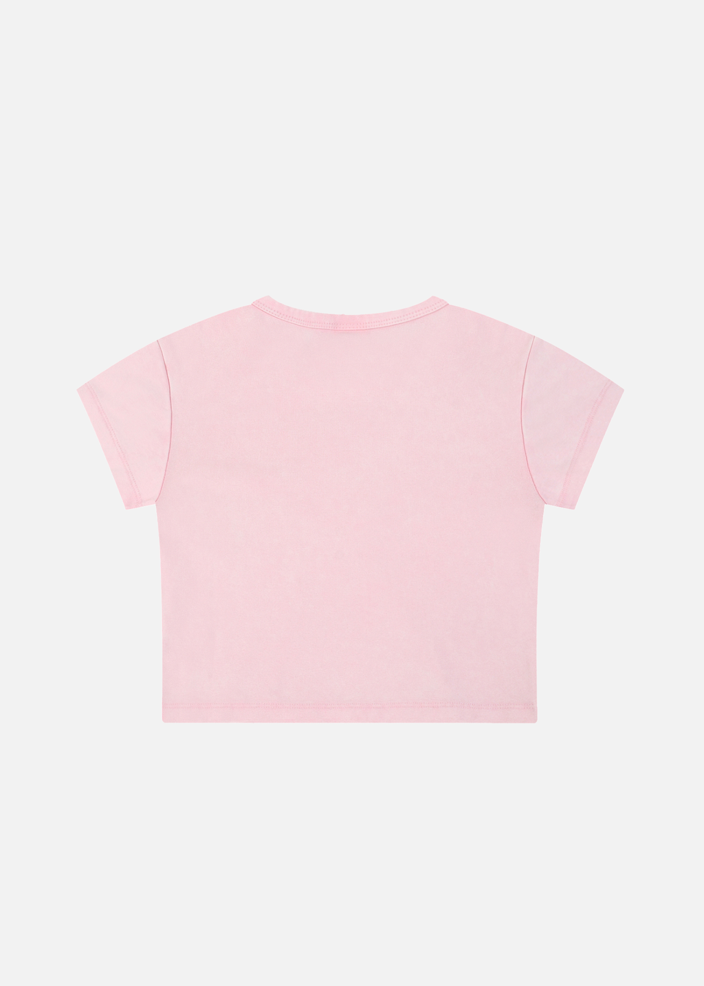 Aurora Snow Washed Pink Drop-Shoulder Crop T-Shirt