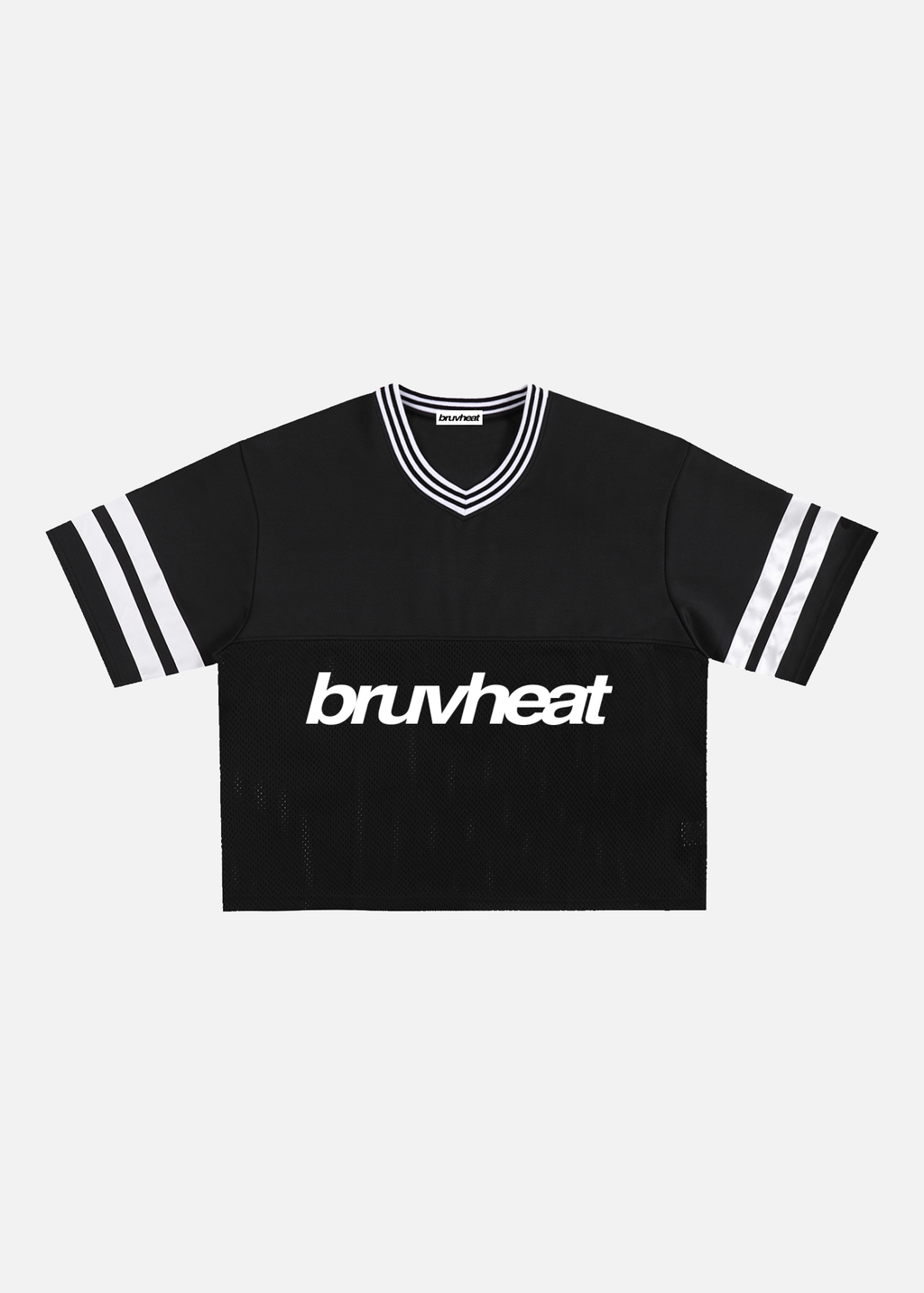 Trigger Black Taped Mesh Boxy T-Shirt
