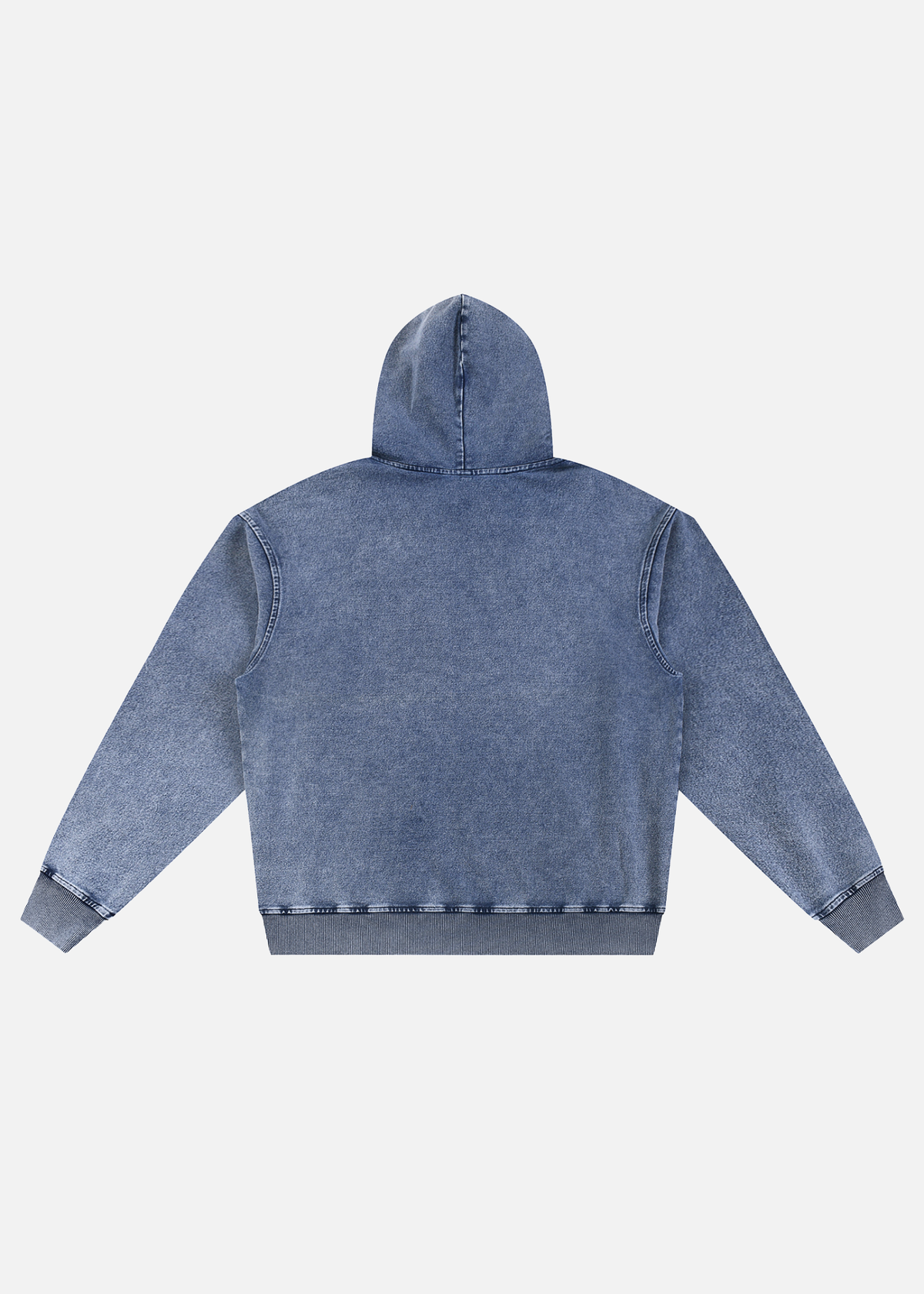 Alpine Snow Wash Light Blue Oversized Hoodie