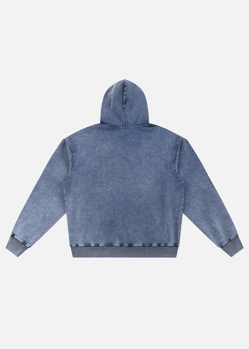 Alpine Snow Wash Light Blue Oversized Hoodie