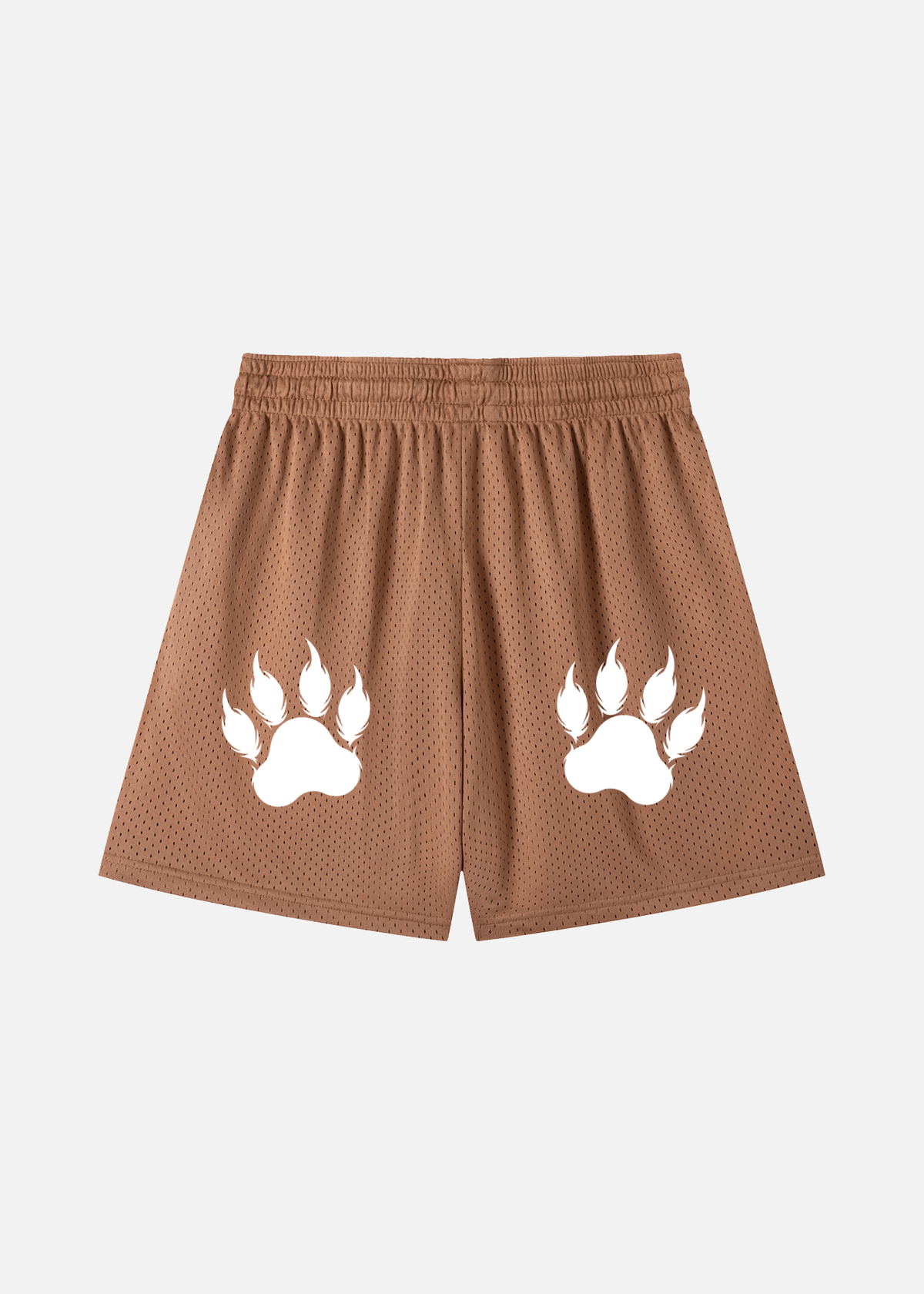 Brody Brown Mesh Drawstring Shorts