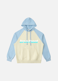 Malibu Apricot & Sky Blue Raglan Hoodie