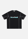 Mercer Black Contrast-Stitched Cotton T-Shirt