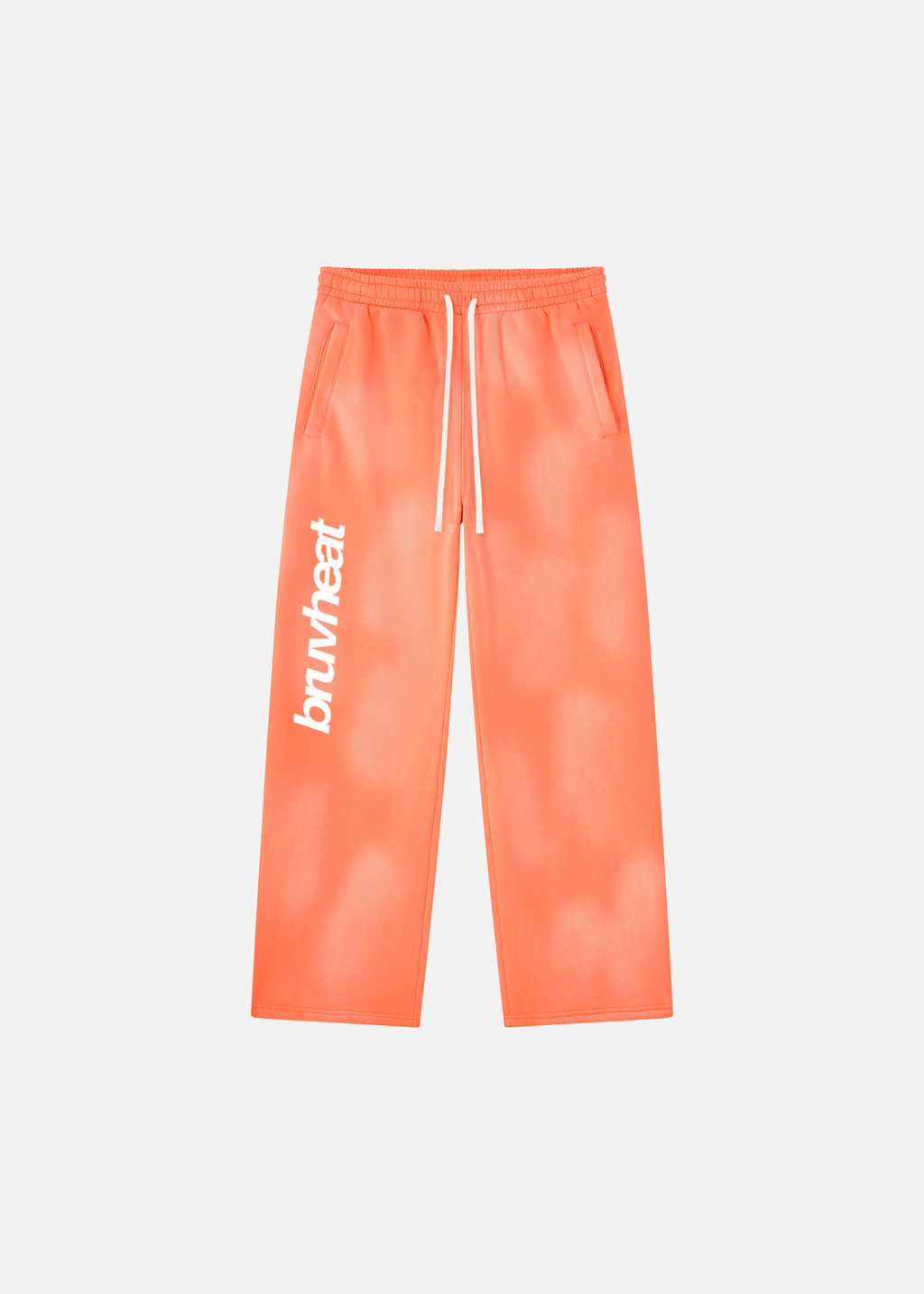 Stryker Sunfade Orange Wide-Leg Fleece Sweatpants