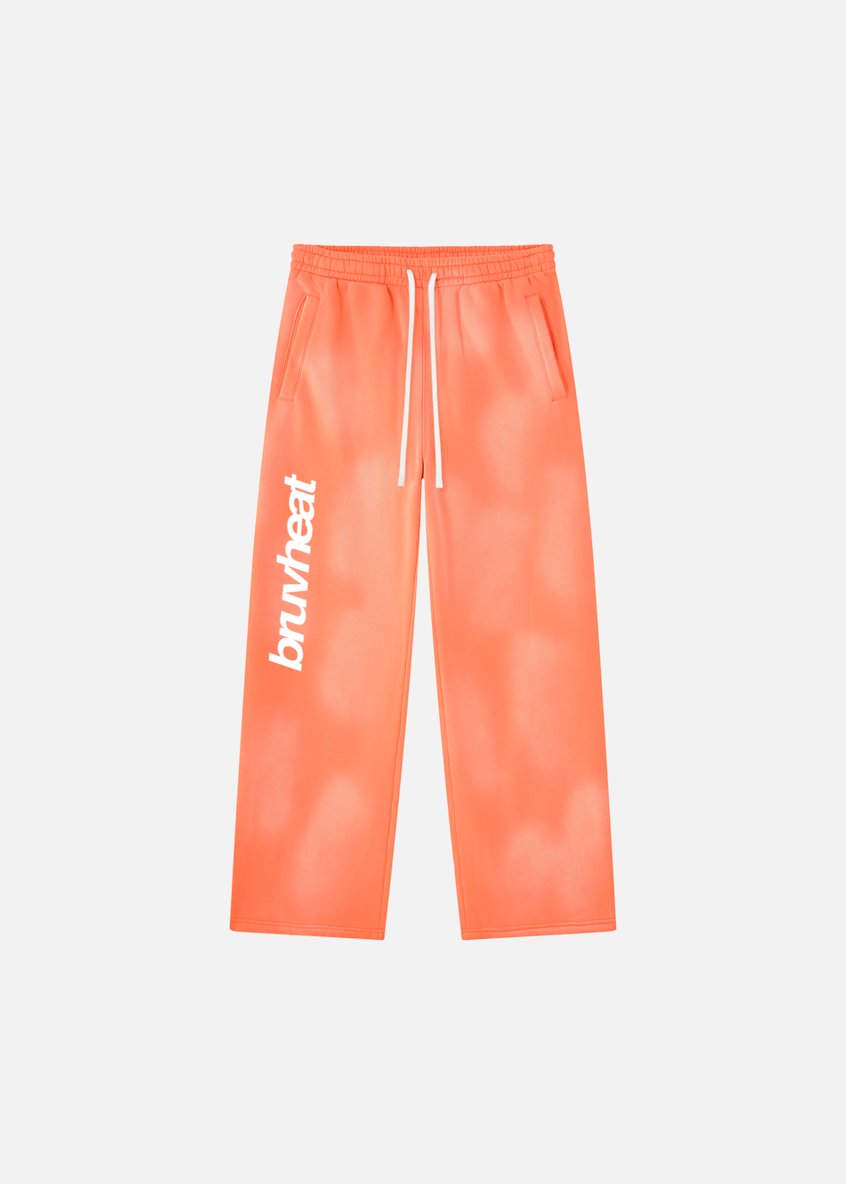 Stryker Sunfade Orange Wide-Leg Fleece Sweatpants