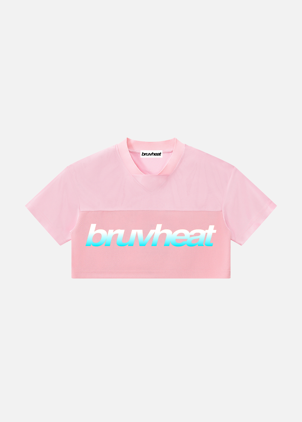 Solana Pink Paneled V-Neck Cropped Soccer Jersey