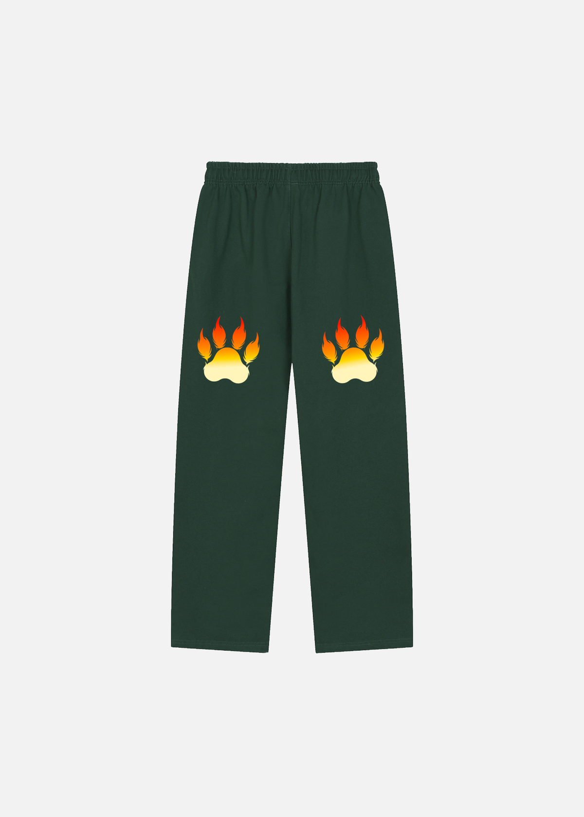 Landon Hunter Green Straight-Leg Sweatpants