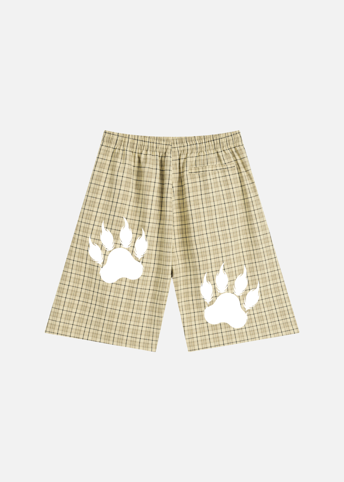 Dakota Apricot Plaid Wide-Leg Shorts