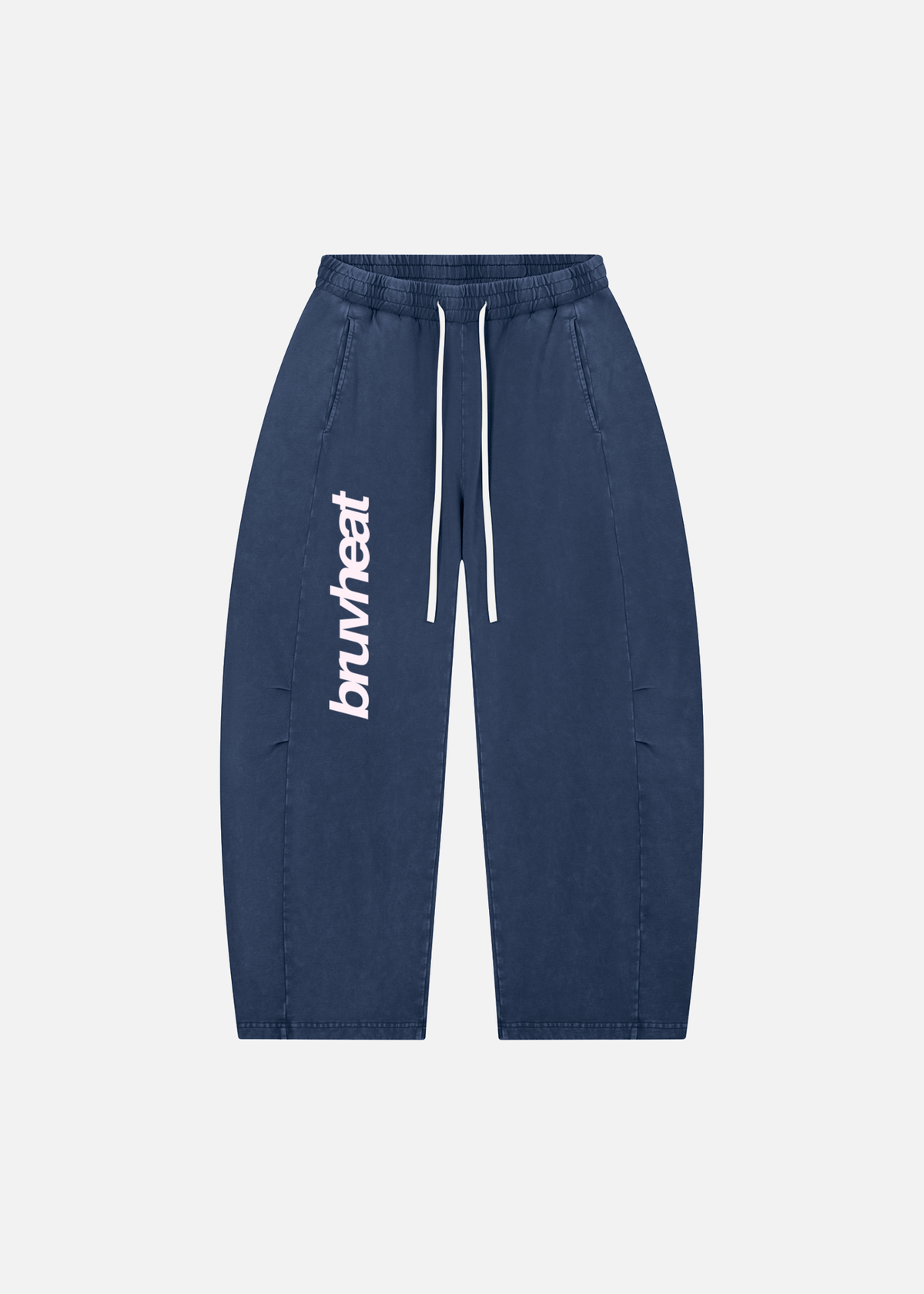 Tahoe Mineral Wash Blue Barrel-Leg Pants