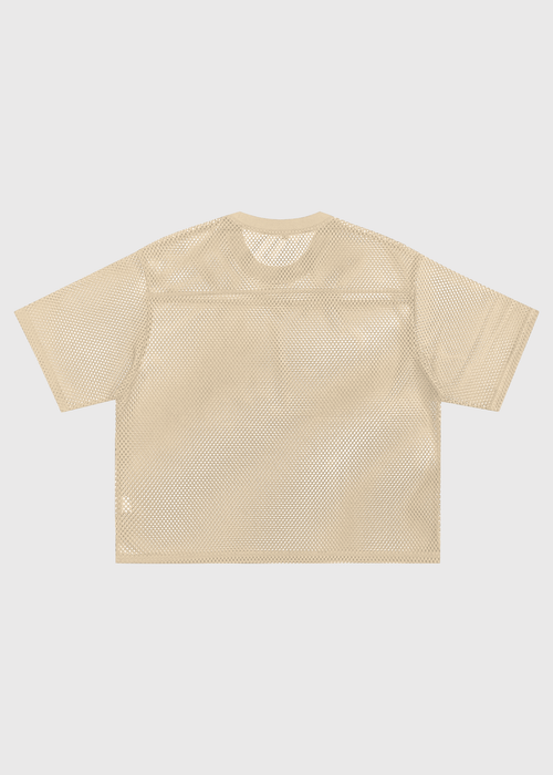 Afterglow Apricot See-Through Mesh T-Shirt